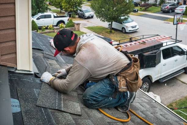 Professional Emergency Roof Repair technician working in Grove City, OH